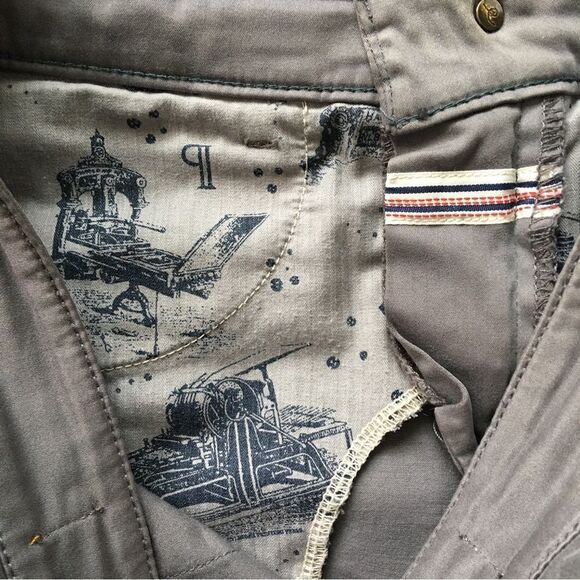 Anthropologie Pilcro and the Letterpress Moto Ankle Zip Gray Pants | Size 27 - Picture 9 of 13